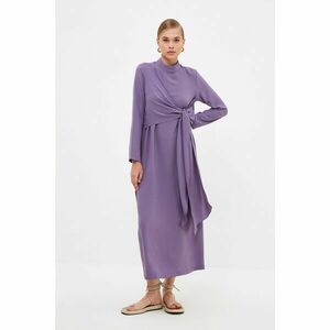 Trendyol Lilac Tie Detailed Veiling Dress kép