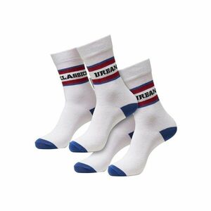 Logo Stripe Sport Socks 2-Pack white/red/blue kép