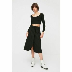 Trendyol Black Belted Skirt kép