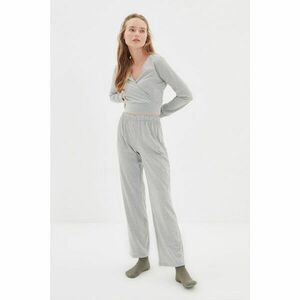 Trendyol Gray Knitted Pajamas Set kép