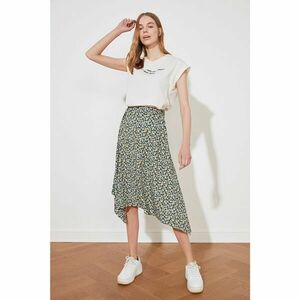 Trendyol Multicolor Patterned Asymmetrical Knitted Skirt kép
