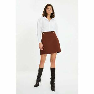 Trendyol Brown Straight Skirt kép