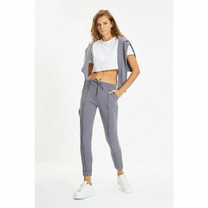 Trendyol Gray Basic Jogger Washed Knitted Sweatpants kép