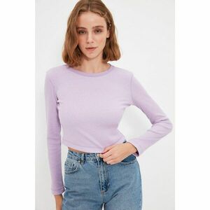Trendyol Lilac Recycle Corduroy Knitted Blouse kép