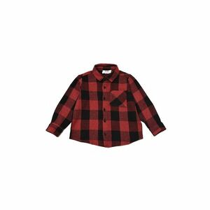 Trendyol Red Checkered Boy Knitted Shirt kép