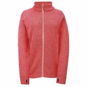 NOSSEN - women's full-length flatfleece hooded sweatshirt - Coral kép
