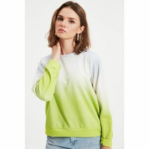 Trendyol Multicolor Petite Printed Gradient Transition Basic Knitted Sweatshirt kép