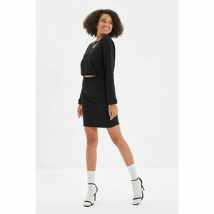Trendyol Black Knitted Skirt kép