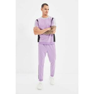 Trendyol Purple Men's Regular Fit Tracksuit Set kép