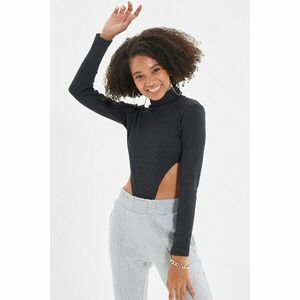 Trendyol Anthracite Stand Knitted Body kép