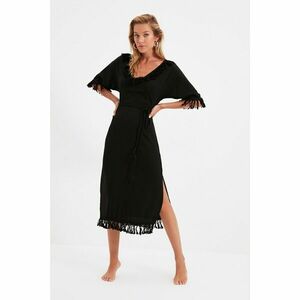 Trendyol fekete bojt részletes strand ruha kép
