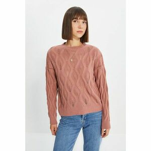 Trendyol Dried Rose Knitted Detailed Knitwear Sweater kép