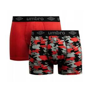 2PACK men's boxers Umbro red (UMUM0345 D) kép