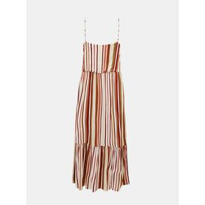 Brown-cream striped mididade ONLY Louisa kép