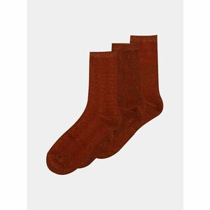Set of three pairs of brown socks ONLY Abarna kép