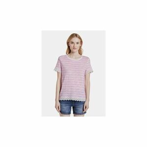 Pink Women's Striped T-Shirt Tom Tailor Denim kép