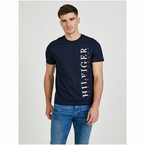 Dark blue men's T-shirt Tommy Hilfiger - Men's kép