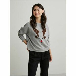 Light Grey Christmas Sweatshirt Pieces Xmas - Women kép