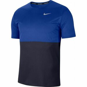Nike BREATHE Férfi futópóló, kék, méret XL kép