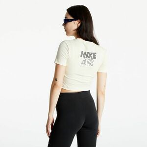 Nike Sportswear W Air Short Sleeve Crop Top Coconut Milk/ Black kép