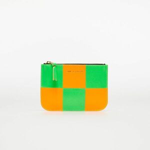Comme des Garçons Fluo Squares Wallet Orange/ Green kép