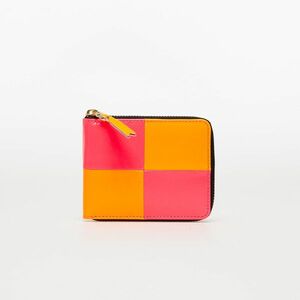 Comme des Garçons Fluo Squares Wallet Light Orange/ Pink kép