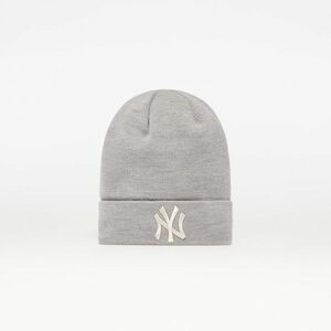 New Era New York Yankees Metallic Logo Womens Cuff Beanie Hat Grey kép