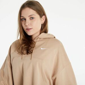 Nike NSW Women's Oversized Jersey Pullover Hoodie Hemp/ White kép