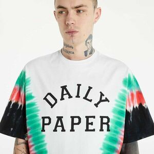 Daily Paper Mocta Short Sleeve Tee Green/ Red Tie Dye kép