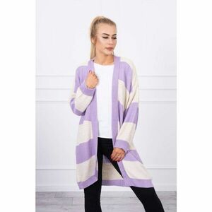 Kétszínű pulóver bézs+lila kép
