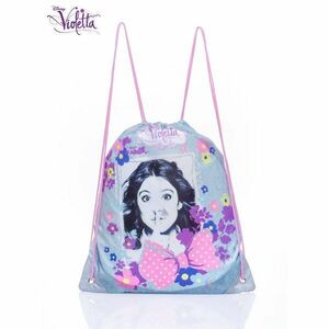 Egy kék hátizsák Violetta táskával kép