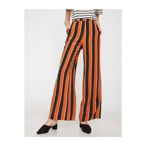 Koton Women's Orange Striped Trousers kép