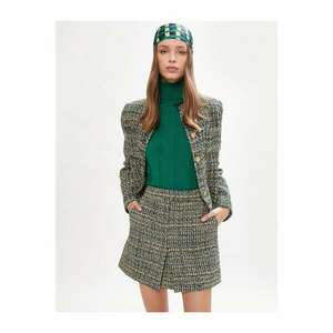 Koton High Waist Mini Tweed Skirt kép