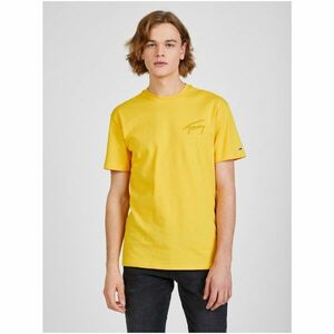 Yellow Men's T-Shirt Tommy Jeans - Men's kép