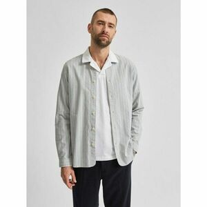 Light Grey Striped Shirt Selected Homme Milton - Men kép