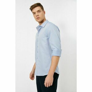 Koton Classic Collar Long Sleeve Slim Fit Smart Shirt kép