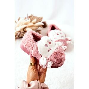 Children's Lamb Slippers Pink Hollie kép