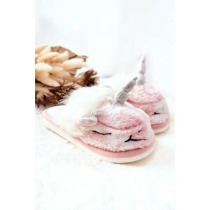 Unicorn Warm-up slippers White and pink Ronee kép