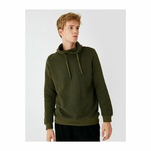 Koton Men's Khaki Yigma Collar Slim Fit Long Sleeve Sweater kép