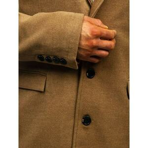 Dlouhý elegantní pánský kabát 1047A - světle hnědá, kép