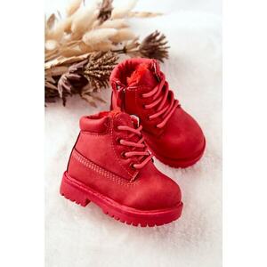Powder Warm Children's Boots Red Dexter kép