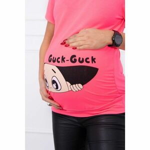 Maternity blouse Guck pink neon kép