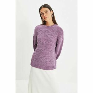 Trendyol Purple Crew Neck Knitwear Sweater kép
