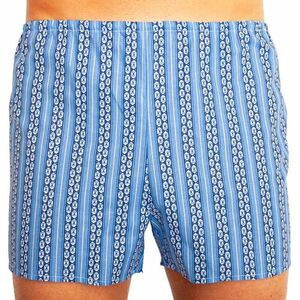 Classic men's shorts Foltine blue hexagon oversized kép