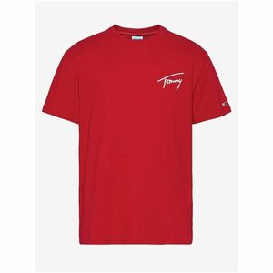 Red Men's T-Shirt Tommy Jeans - Men's kép