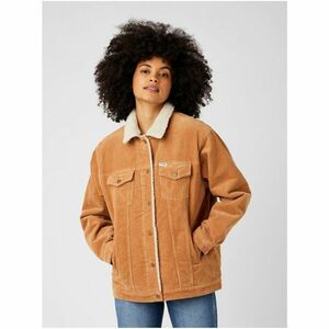 Light Brown Women's Corduroy Jacket with Fur Wrangler Heritage - Women kép