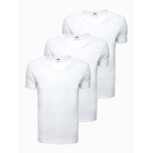 Ombre Clothing Men's plain t-shirt - white 3 kép