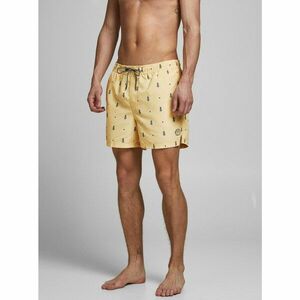 Yellow Patterned Swimwear Jack & Jones Bali - Men kép