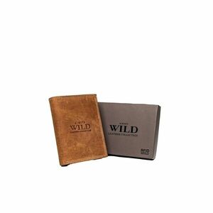 Men's wallet made of nubuck leather, light brown kép