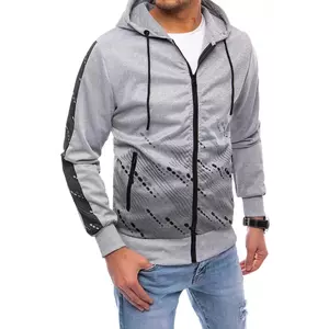 Gray Dstreet BX5195 men's zipped hoodie kép